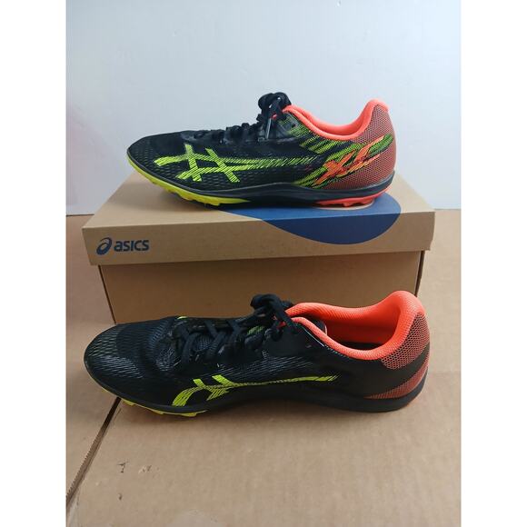 ASICS Unisex Resurgence XC Track & Field Shoes,Black/Yellow-SIZE 10M / 11.5W main image 4